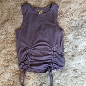 Purple cropped Tank